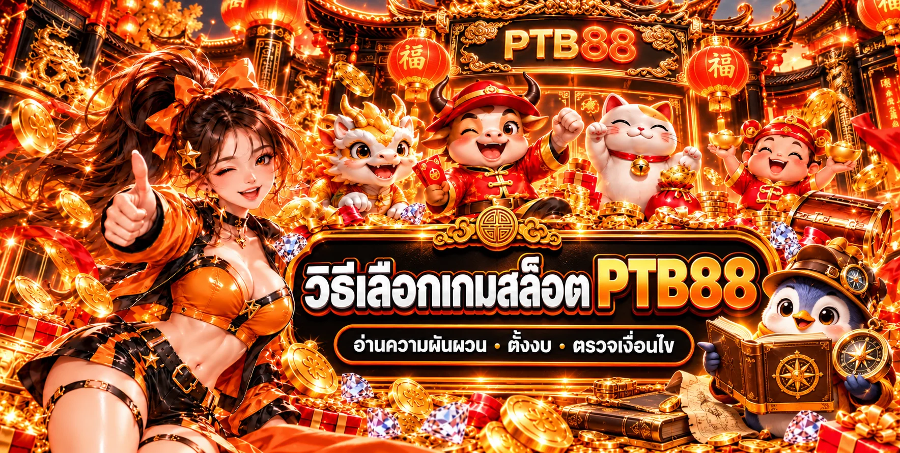 PTB88 วิธีเลือกเกมสล็อต | อ่าน RTP และตั้งงบ